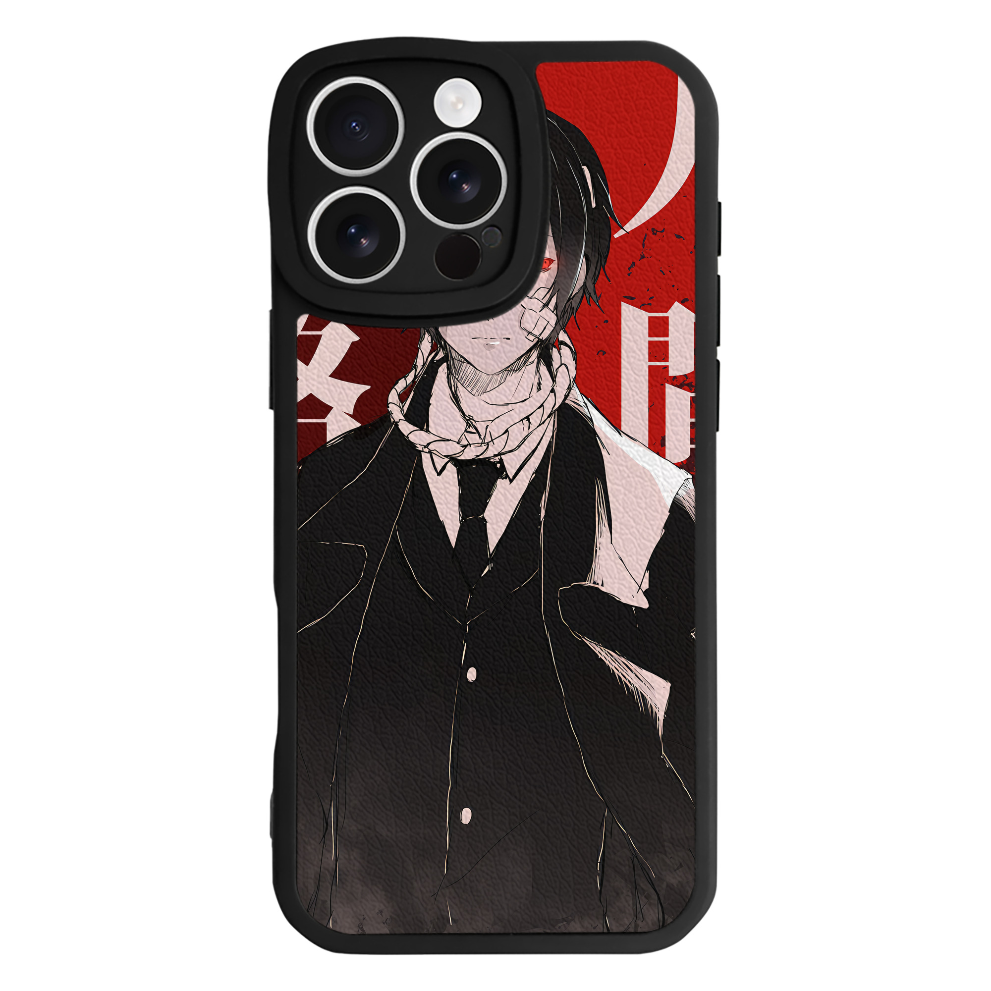（画像用） 文豪ストレイドッグス Bungo Stray Dogs 【iPhone 16シリーズ対応】シリコンスマホケース（レザー調） 材質：シリコン